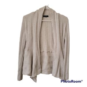 Verve Ami Open Front Waterfall Cardigan Sweater Small